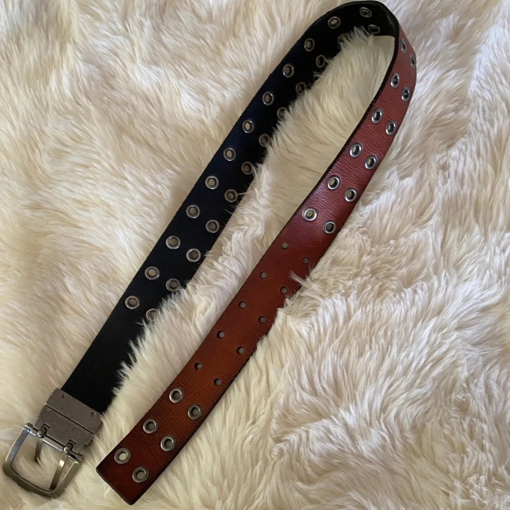 Boys reversible belt black and brown
